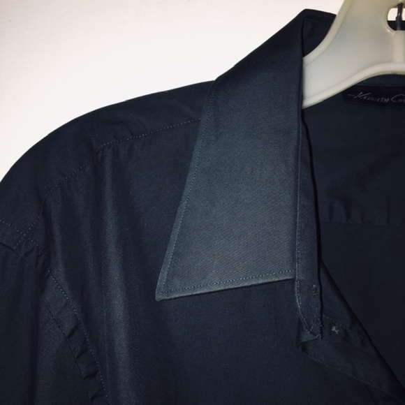 EUC Kenneth Cole New York Men's Dark Green Dress Shirt - Small - Picture 7 of 12